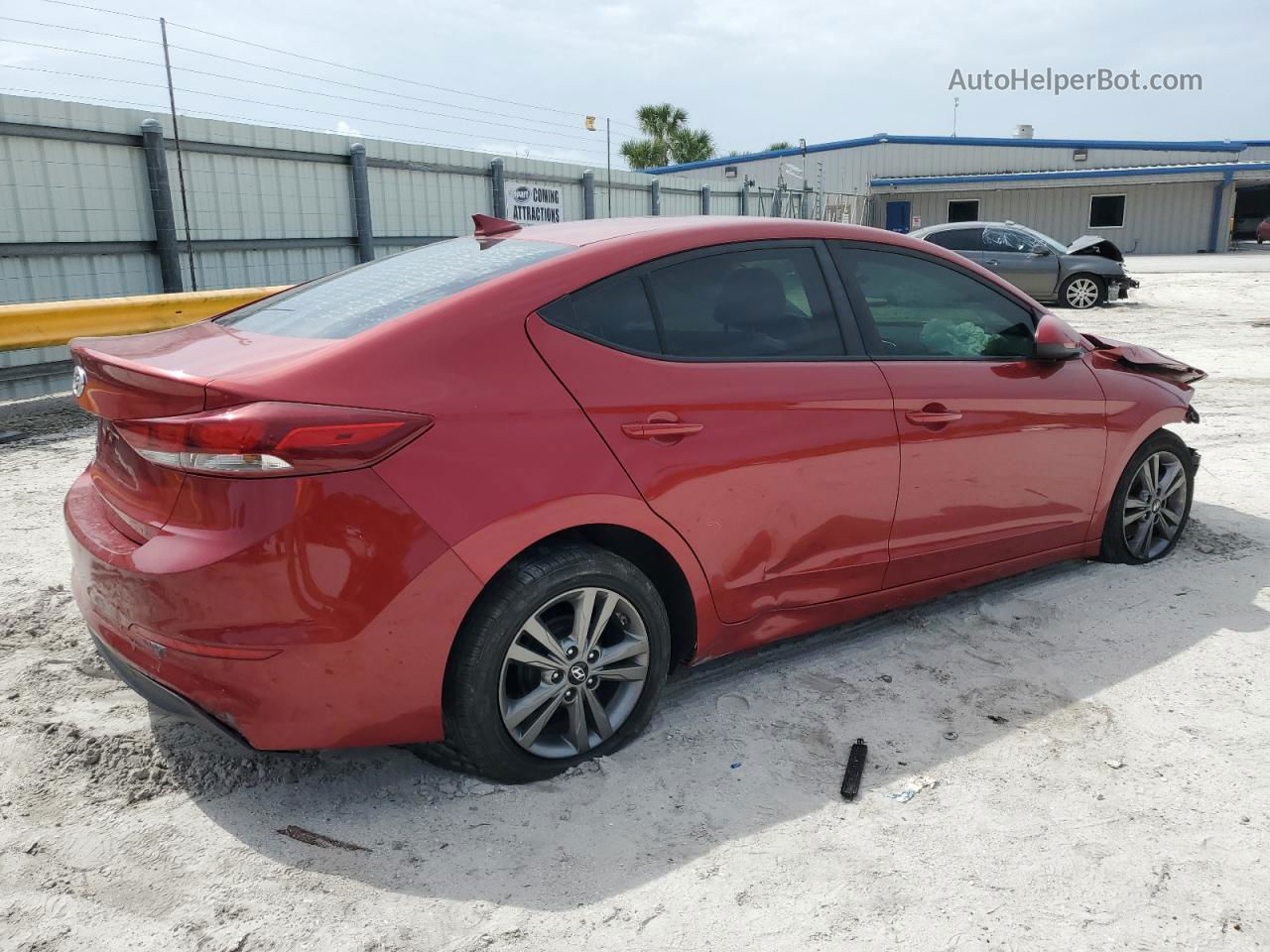 2017 Hyundai Elantra Se Red vin: 5NPD84LF2HH129311