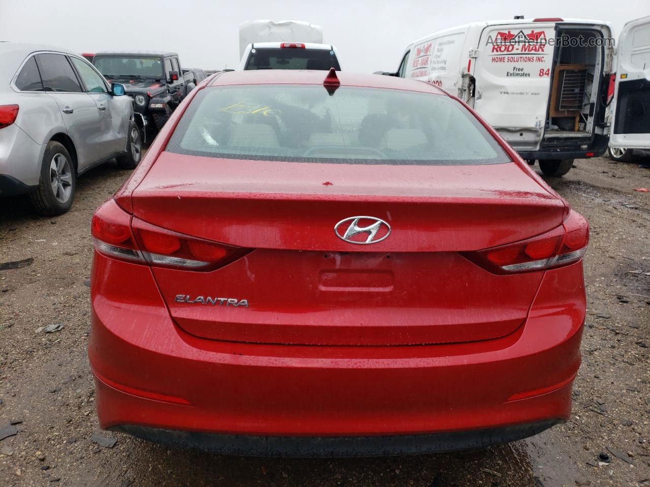 2017 Hyundai Elantra Se Red vin: 5NPD84LF2HH131236