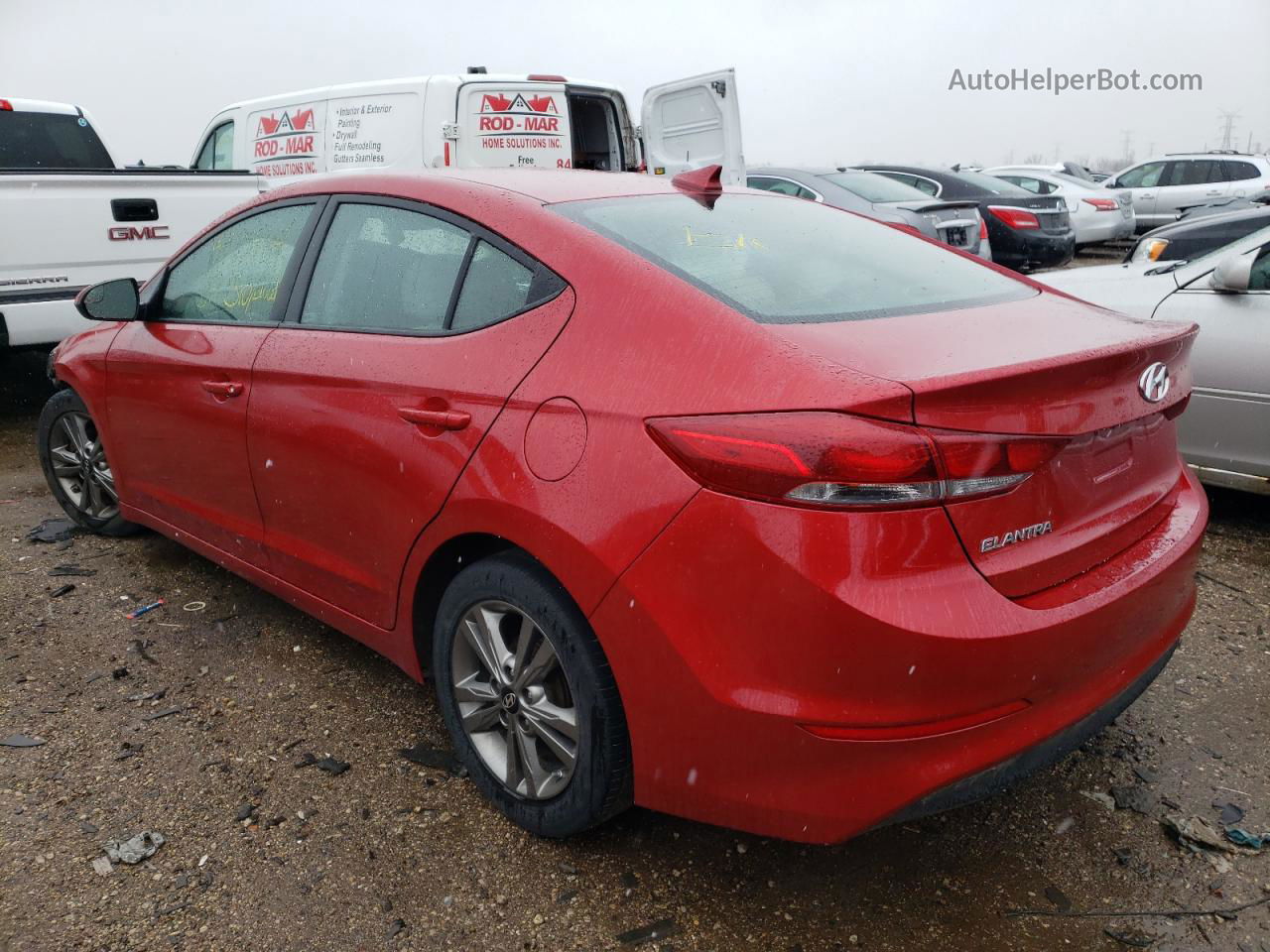 2017 Hyundai Elantra Se Red vin: 5NPD84LF2HH131236