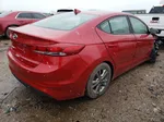 2017 Hyundai Elantra Se Red vin: 5NPD84LF2HH131236