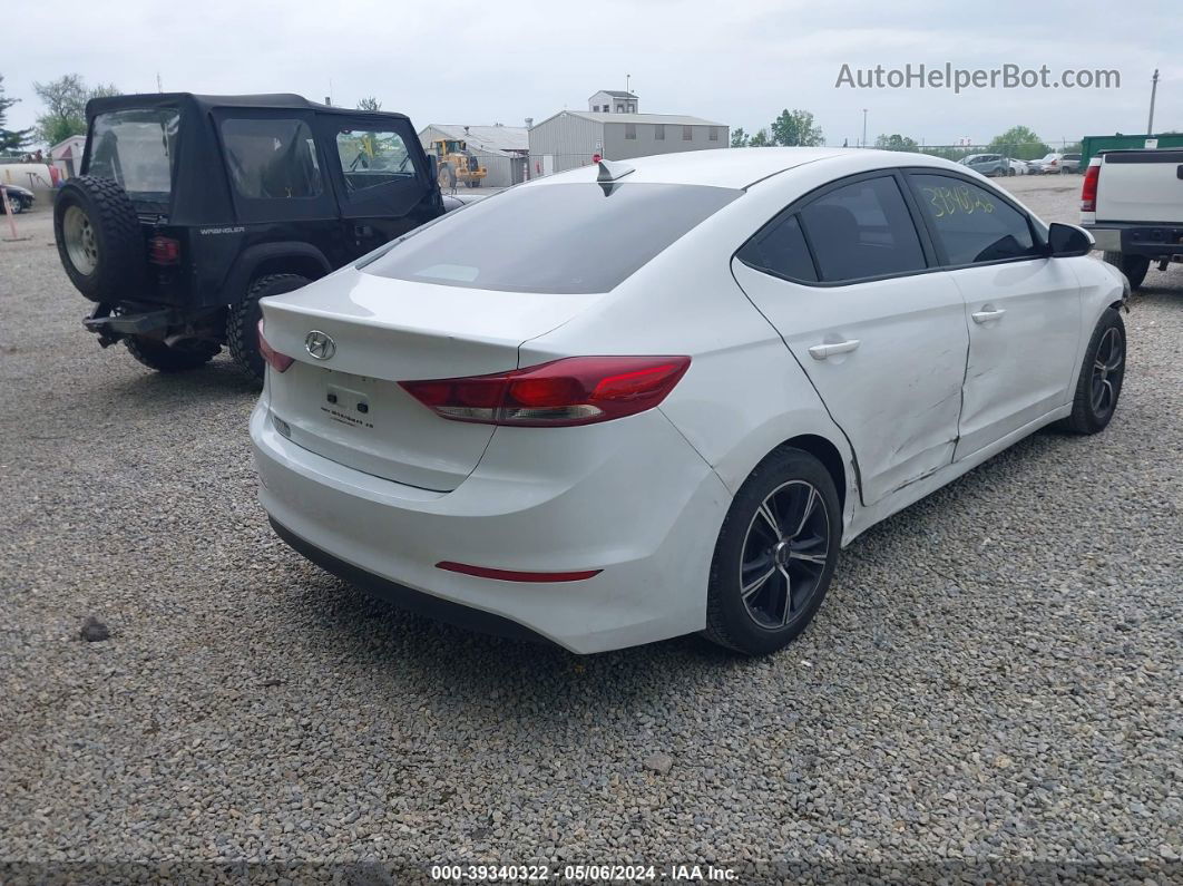 2017 Hyundai Elantra Se White vin: 5NPD84LF2HH149686