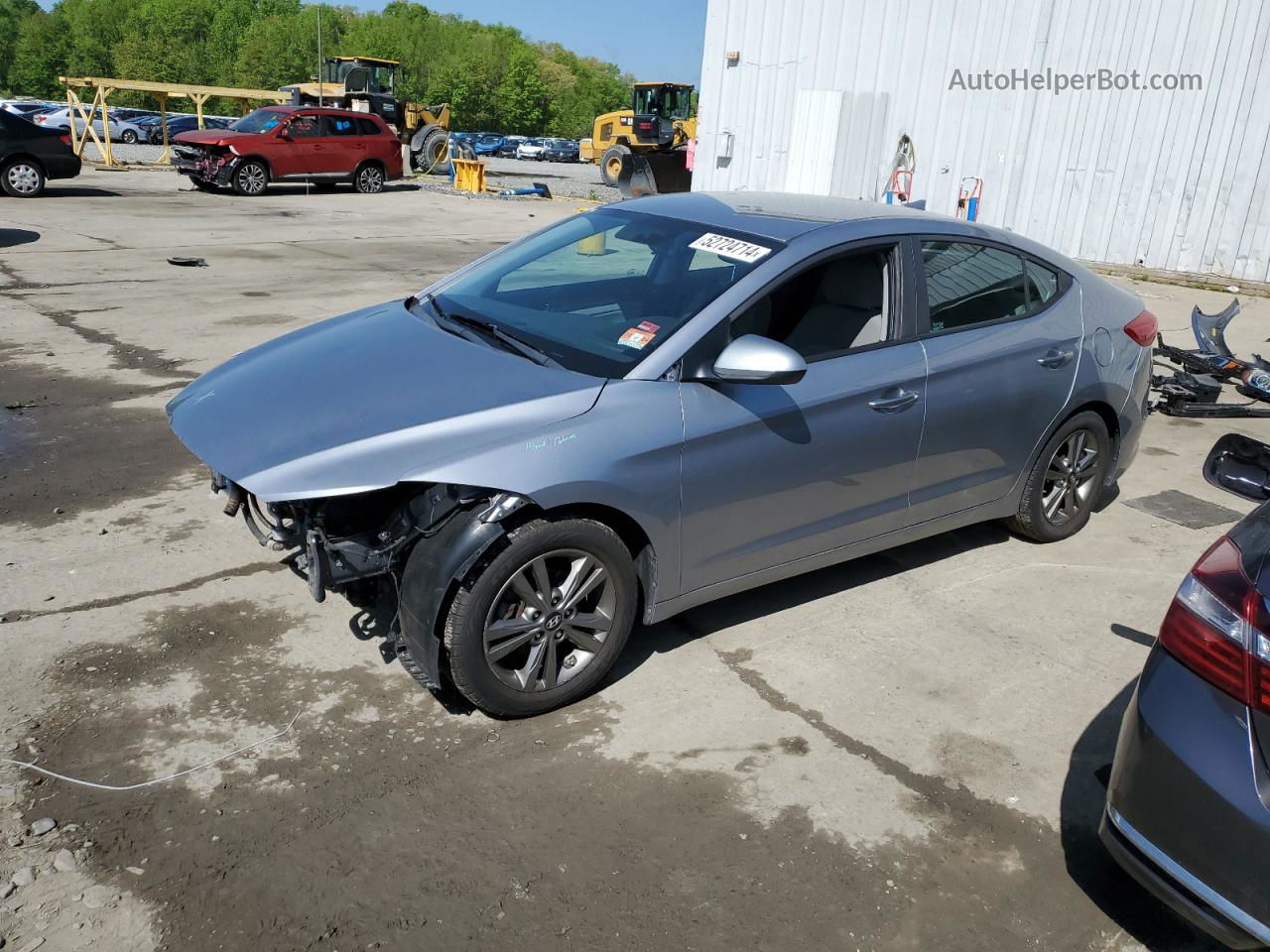 2017 Hyundai Elantra Se Silver vin: 5NPD84LF2HH183742