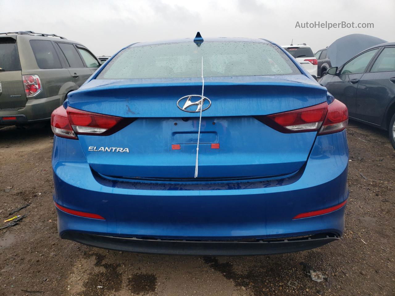 2017 Hyundai Elantra Se Синий vin: 5NPD84LF2HH187581