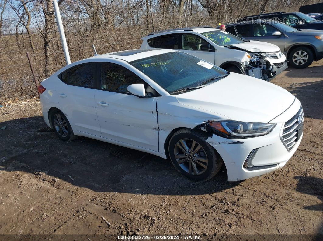 2017 Hyundai Elantra Value Edition White vin: 5NPD84LF2HH193719