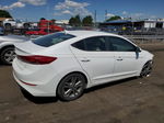 2018 Hyundai Elantra Sel White vin: 5NPD84LF2JH239099