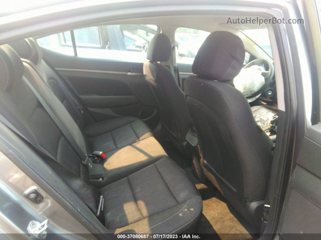 2018 Hyundai Elantra Sel Gray vin: 5NPD84LF2JH264908