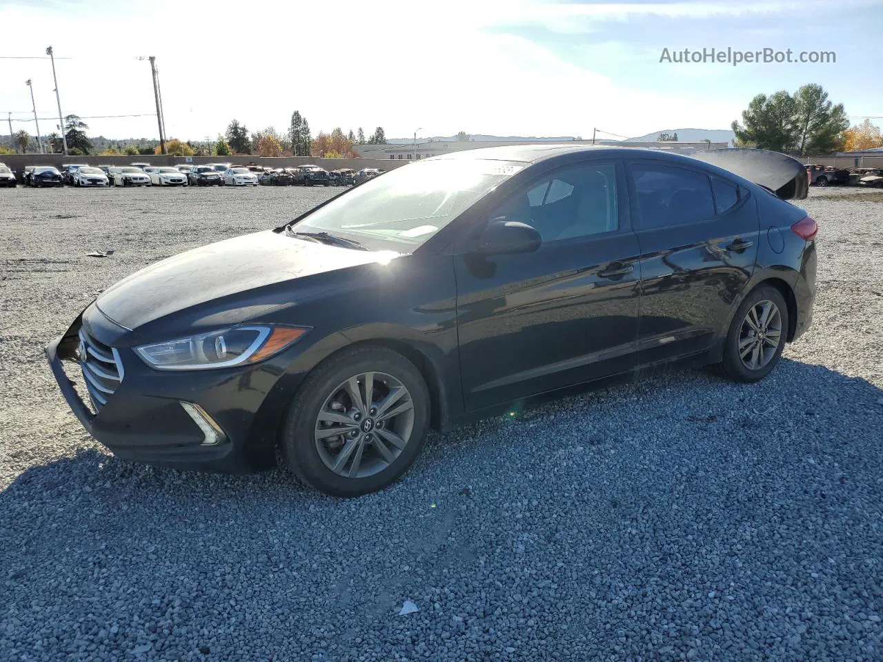 2018 Hyundai Elantra Sel Black vin: 5NPD84LF2JH273043