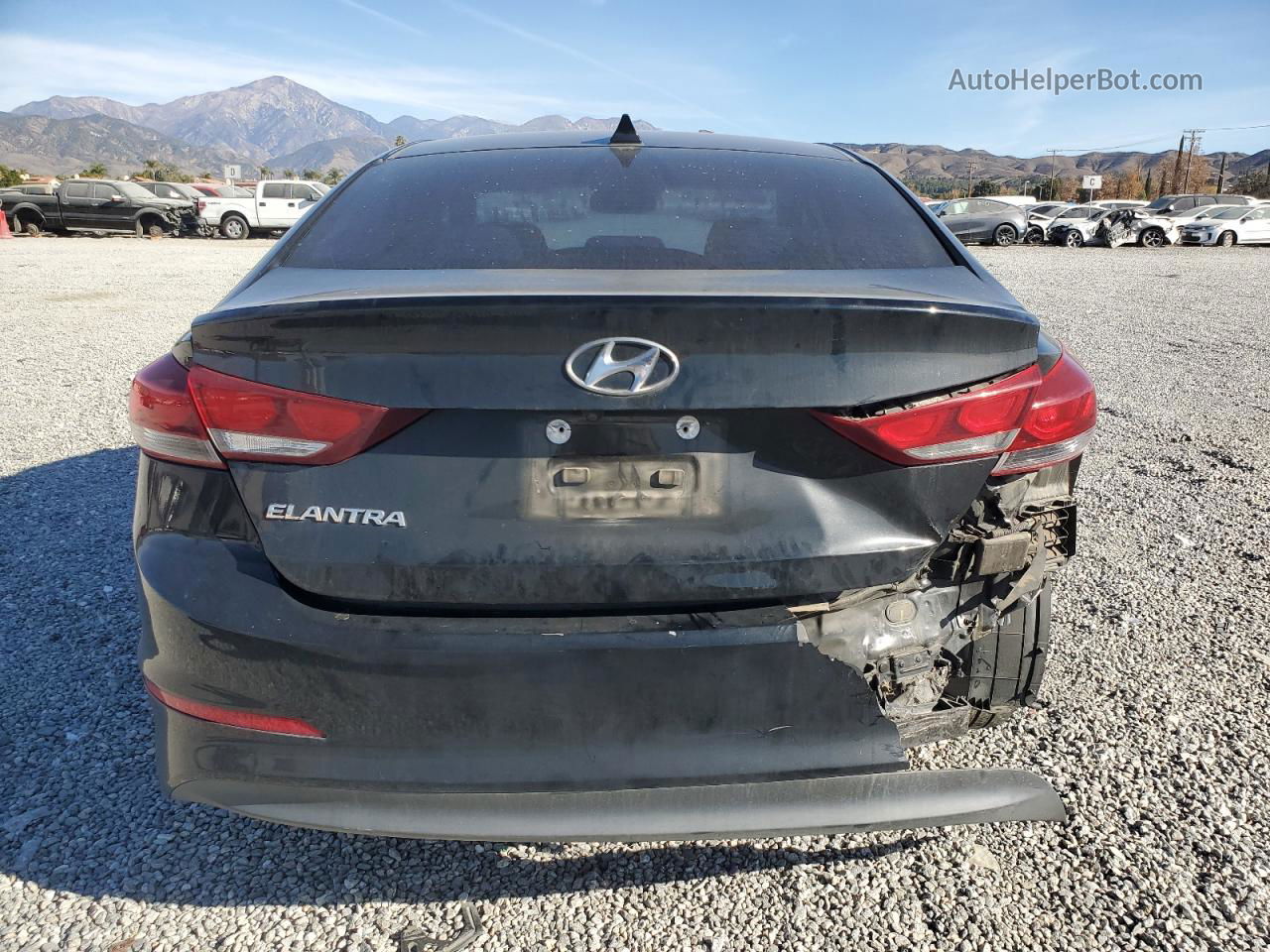 2018 Hyundai Elantra Sel Black vin: 5NPD84LF2JH273043