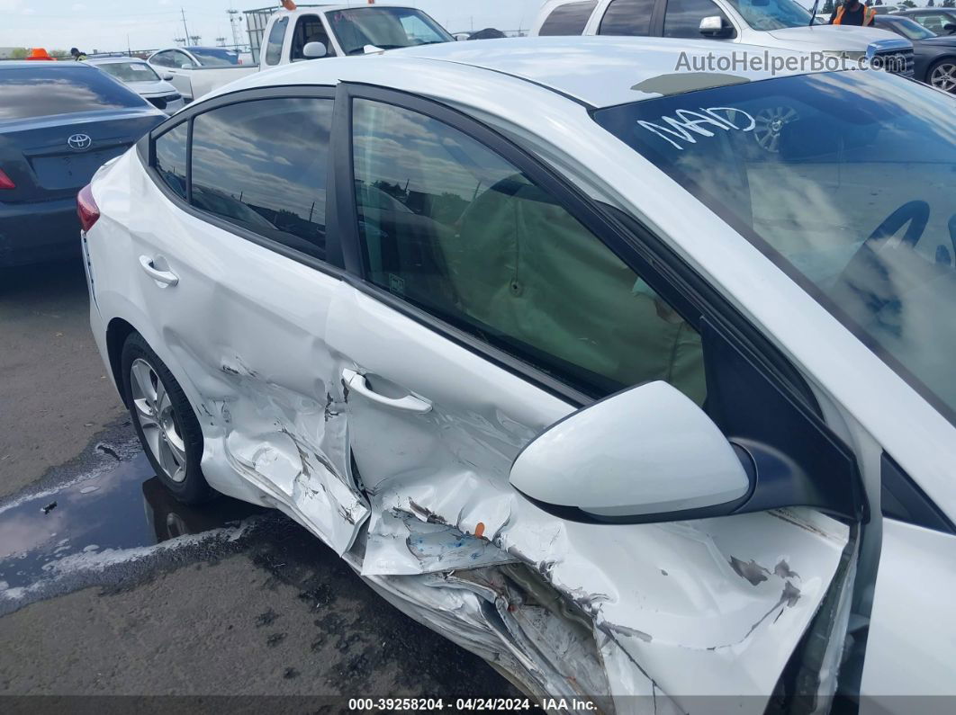 2018 Hyundai Elantra Sel White vin: 5NPD84LF2JH277464