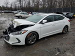 2018 Hyundai Elantra Sel White vin: 5NPD84LF2JH280140