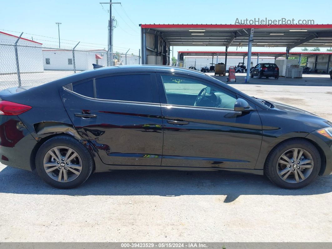 2018 Hyundai Elantra Sel Black vin: 5NPD84LF2JH285337