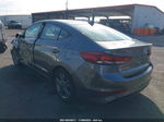 2018 Hyundai Elantra Sel Gray vin: 5NPD84LF2JH303674