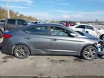 2018 Hyundai Elantra Sel Gray vin: 5NPD84LF2JH303674