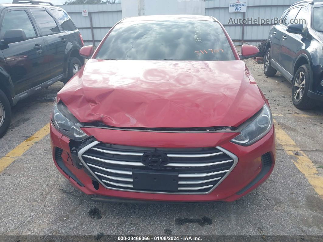 2018 Hyundai Elantra Sel Red vin: 5NPD84LF2JH311709