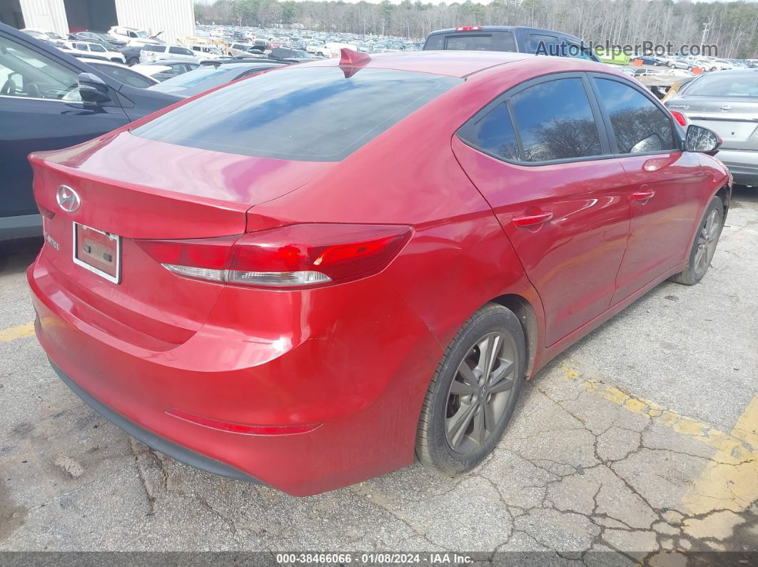 2018 Hyundai Elantra Sel Red vin: 5NPD84LF2JH311709