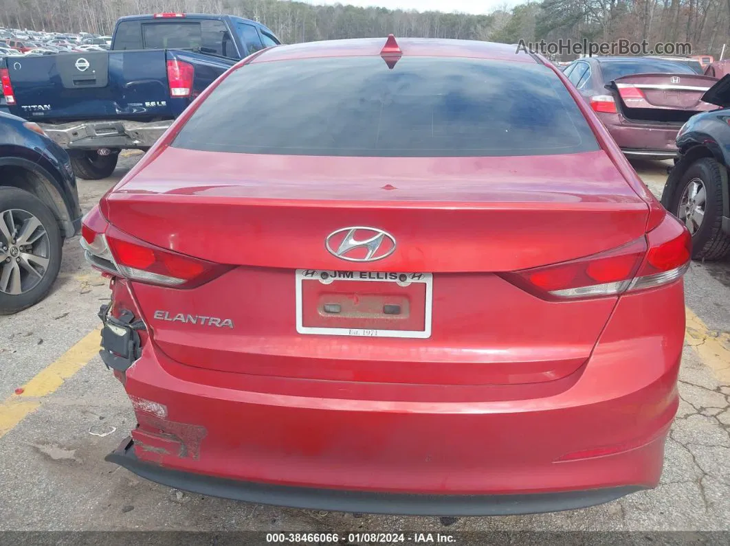 2018 Hyundai Elantra Sel Red vin: 5NPD84LF2JH311709