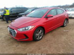 2018 Hyundai Elantra Sel Red vin: 5NPD84LF2JH312973