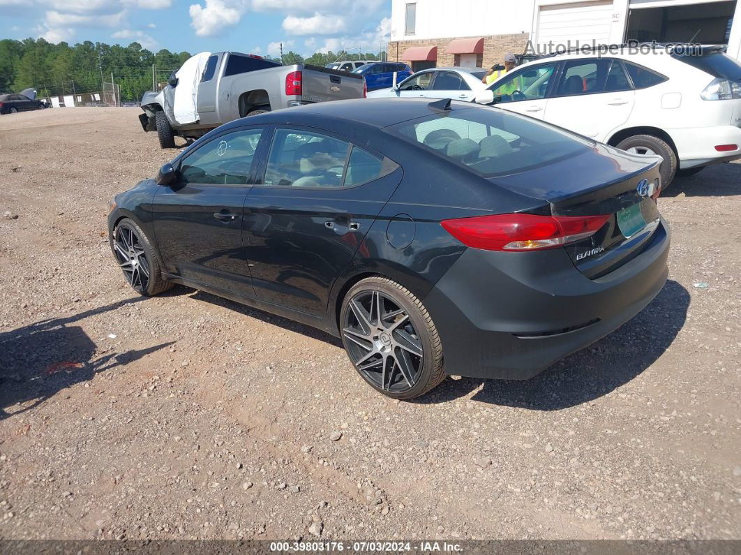 2018 Hyundai Elantra Sel Черный vin: 5NPD84LF2JH336819