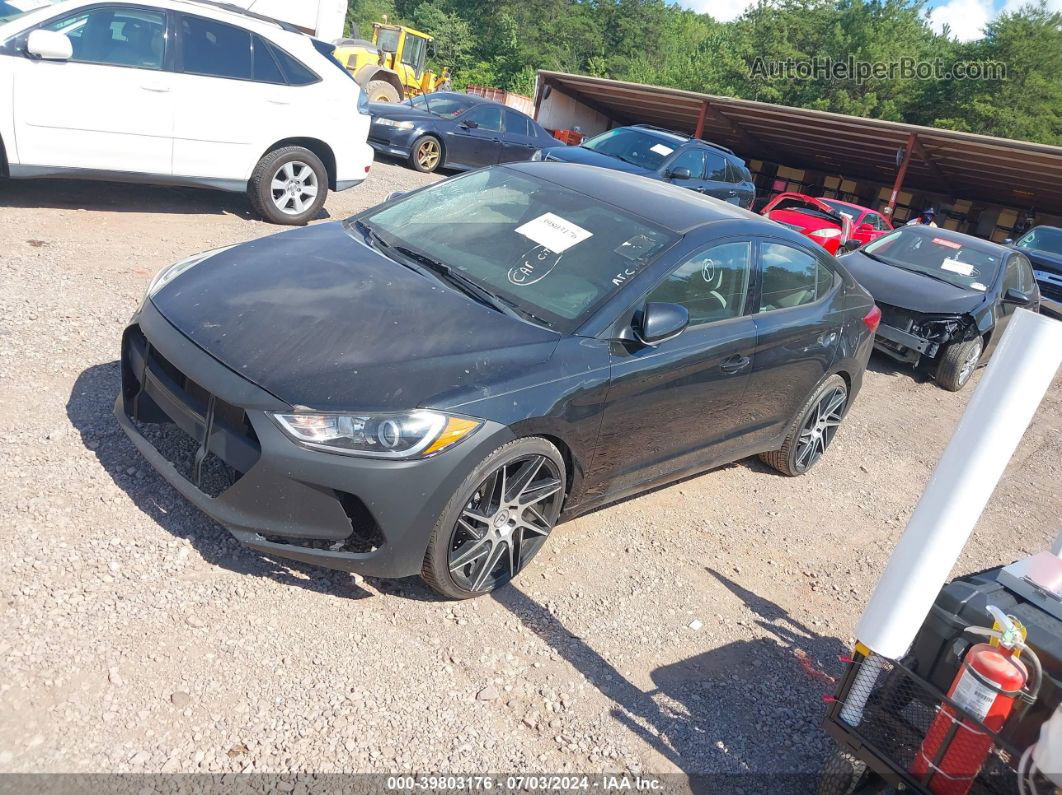 2018 Hyundai Elantra Sel Black vin: 5NPD84LF2JH336819