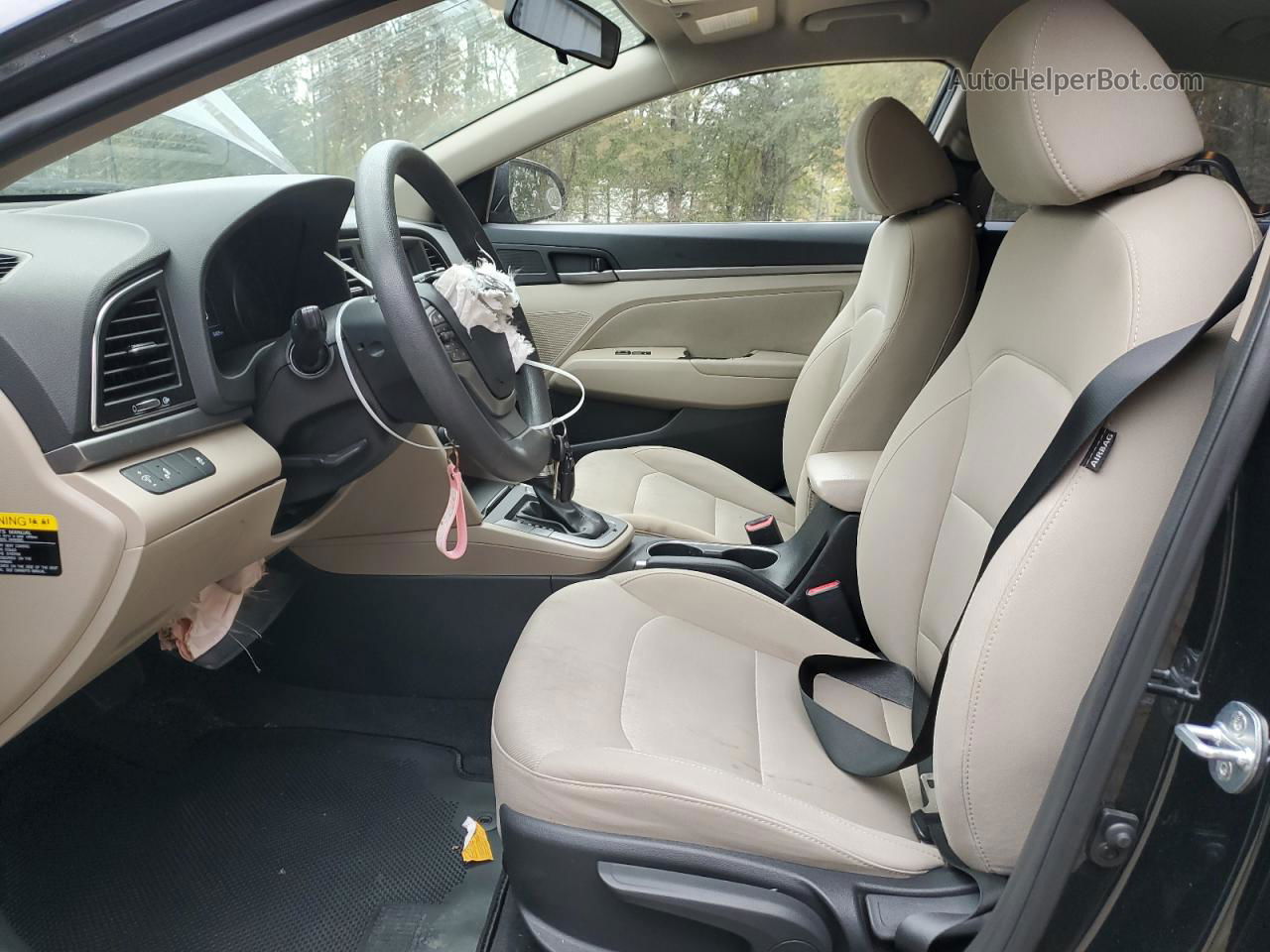 2018 Hyundai Elantra Sel Черный vin: 5NPD84LF2JH344399