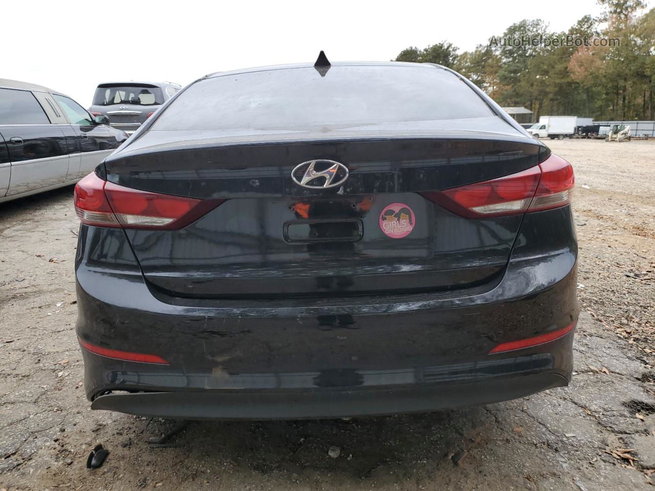 2018 Hyundai Elantra Sel Black vin: 5NPD84LF2JH344399