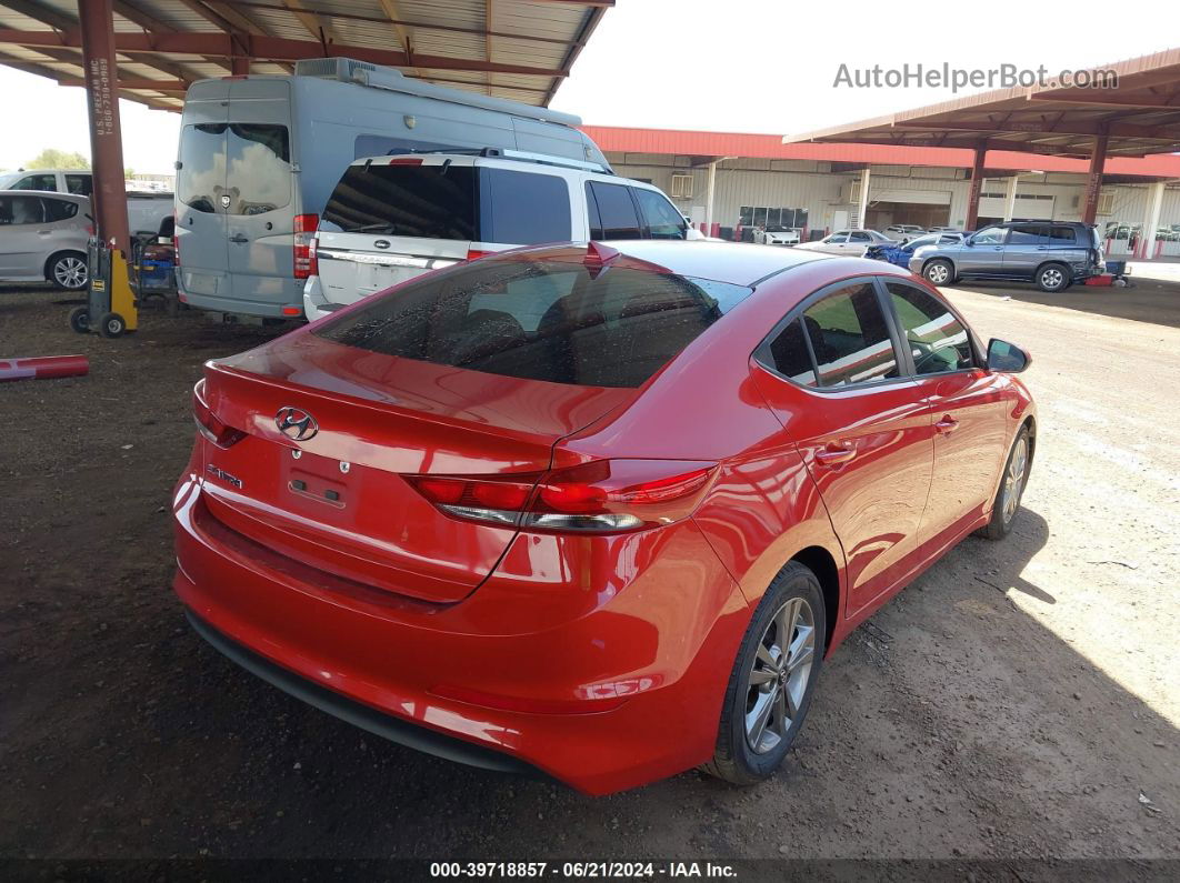 2018 Hyundai Elantra Sel Red vin: 5NPD84LF2JH368444