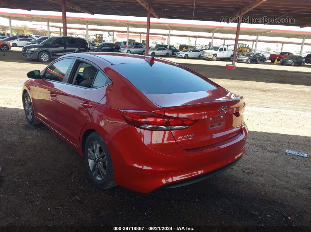 2018 Hyundai Elantra Sel Red vin: 5NPD84LF2JH368444