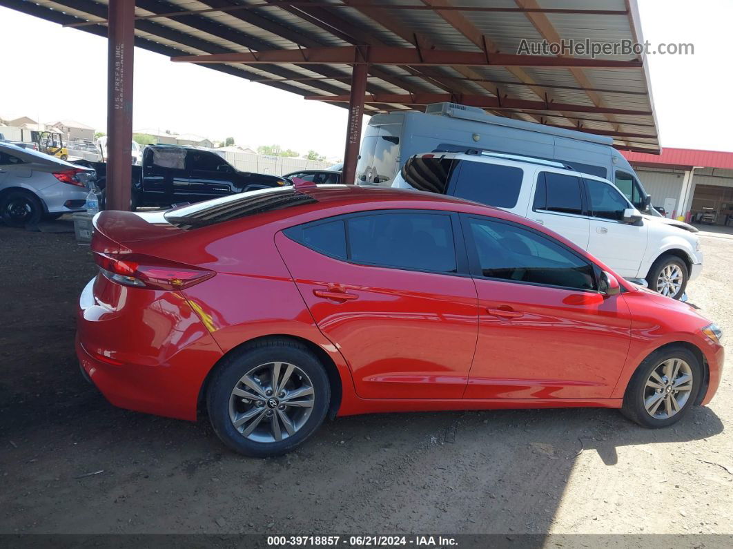 2018 Hyundai Elantra Sel Red vin: 5NPD84LF2JH368444