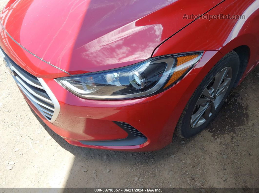 2018 Hyundai Elantra Sel Red vin: 5NPD84LF2JH368444