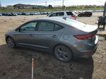 2018 Hyundai Elantra Sel Gray vin: 5NPD84LF2JH401782