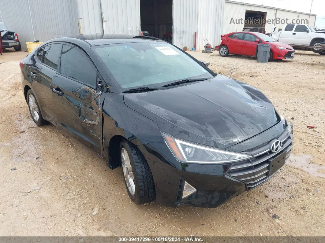 2019 Hyundai Elantra Sel Black vin: 5NPD84LF2KH415148