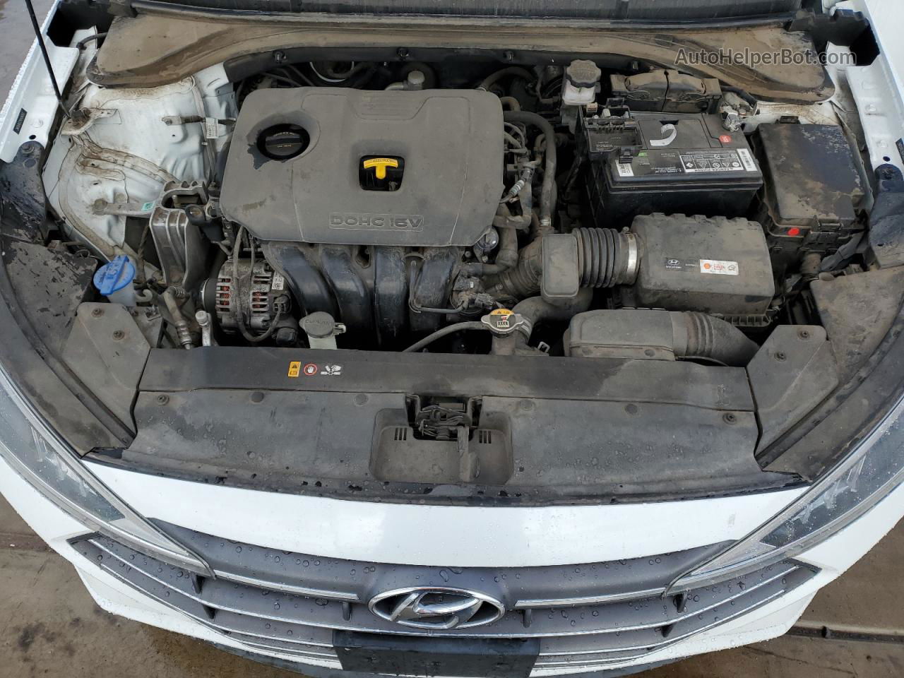 2019 Hyundai Elantra Sel Белый vin: 5NPD84LF2KH426893