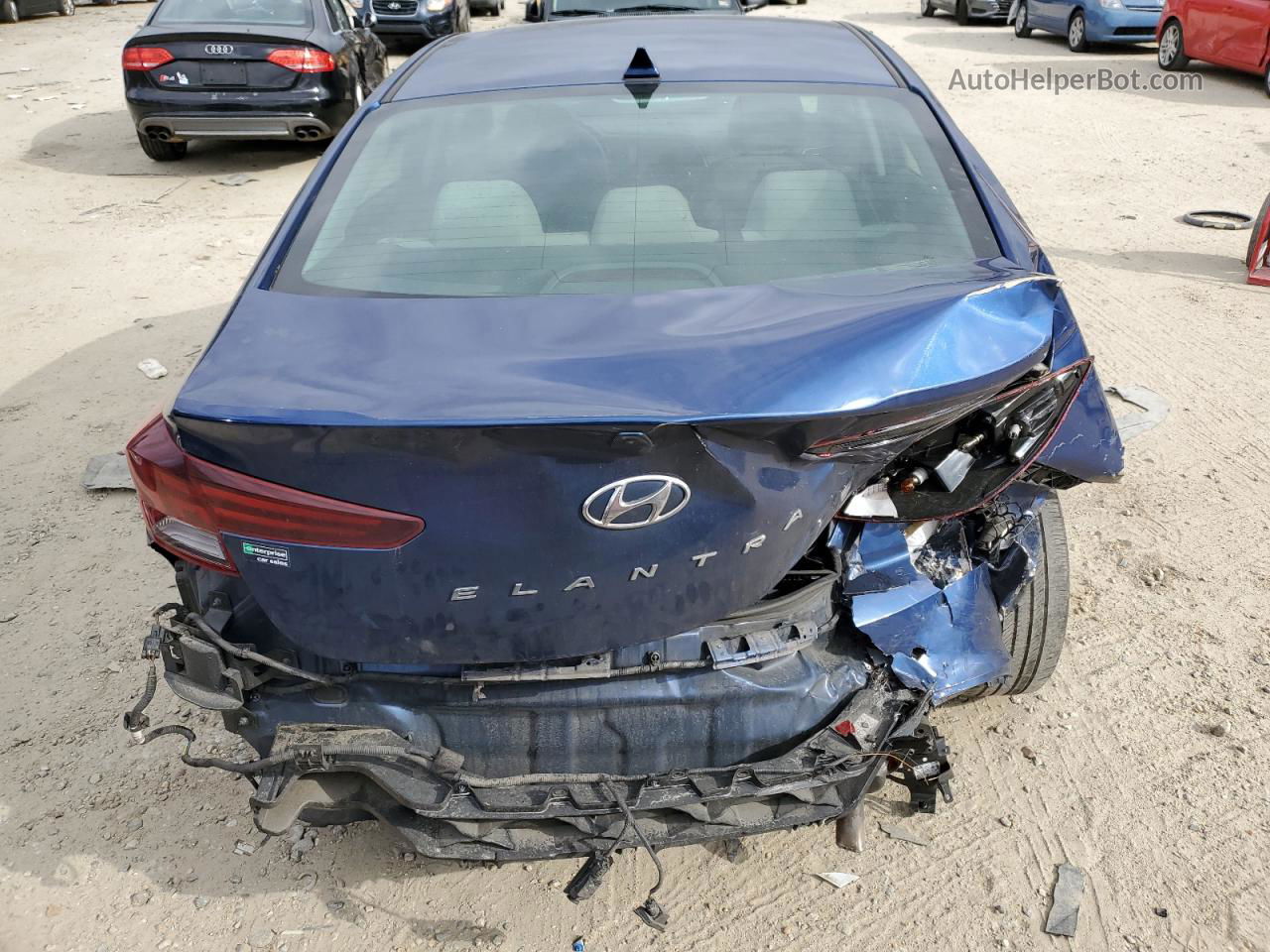 2019 Hyundai Elantra Sel Blue vin: 5NPD84LF2KH432547