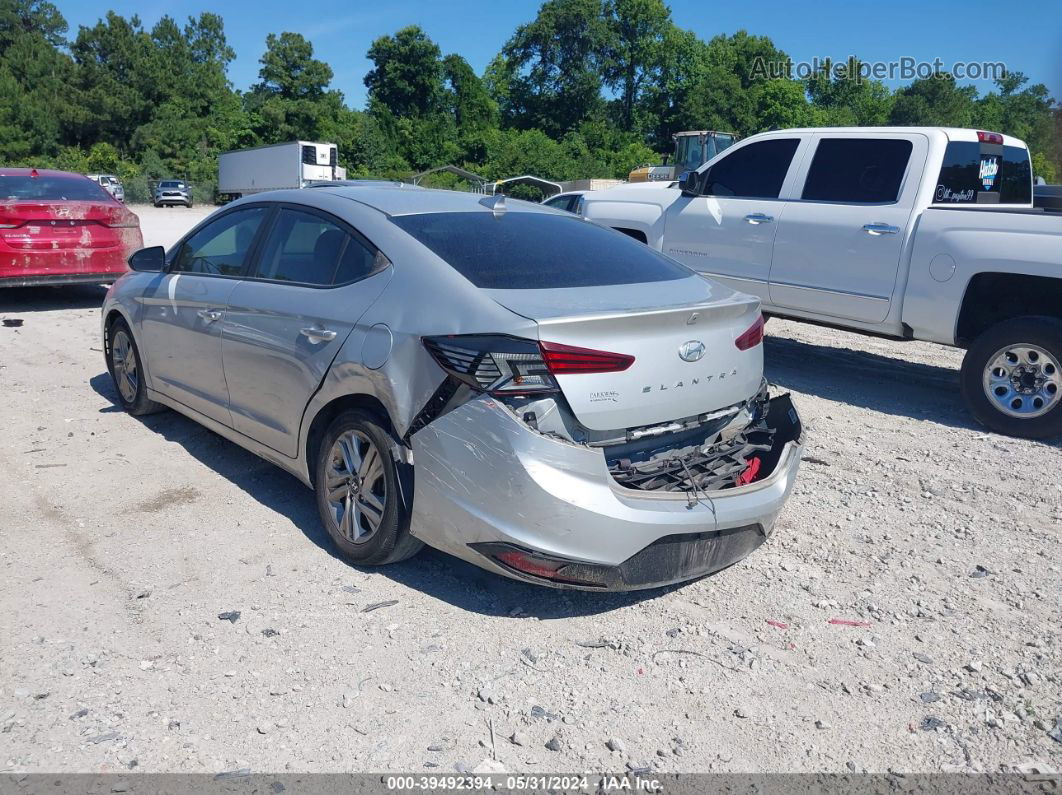 2019 Hyundai Elantra Sel Silver vin: 5NPD84LF2KH449431