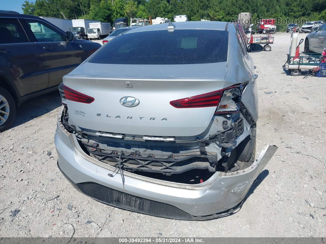 2019 Hyundai Elantra Sel Silver vin: 5NPD84LF2KH449431