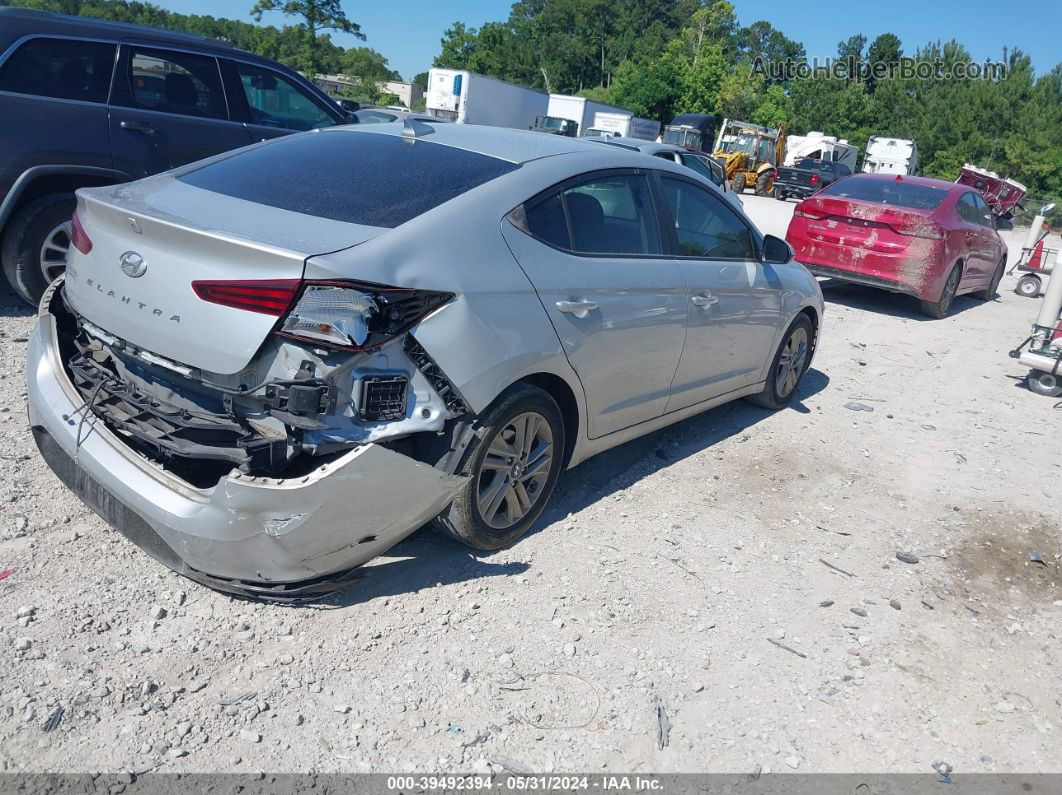 2019 Hyundai Elantra Sel Silver vin: 5NPD84LF2KH449431