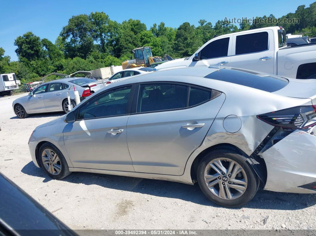 2019 Hyundai Elantra Sel Silver vin: 5NPD84LF2KH449431