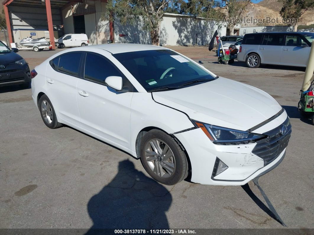 2019 Hyundai Elantra Sel Белый vin: 5NPD84LF2KH449543