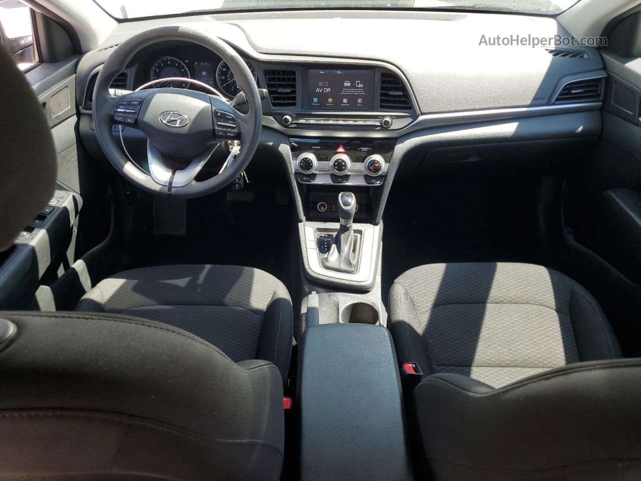 2019 Hyundai Elantra Sel Белый vin: 5NPD84LF2KH493641