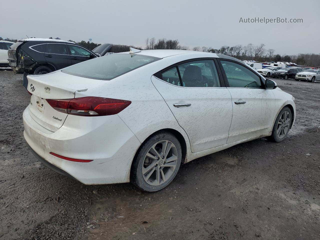 2017 Hyundai Elantra Se White vin: 5NPD84LF3HH005063