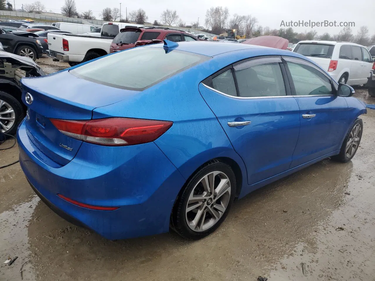 2017 Hyundai Elantra Se Blue vin: 5NPD84LF3HH009131