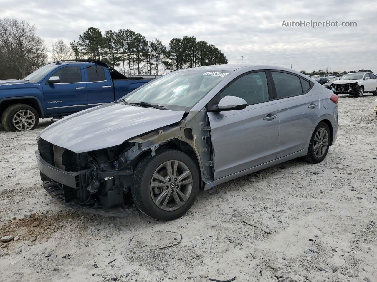 2017 Hyundai Elantra Se Silver vin: 5NPD84LF3HH011817