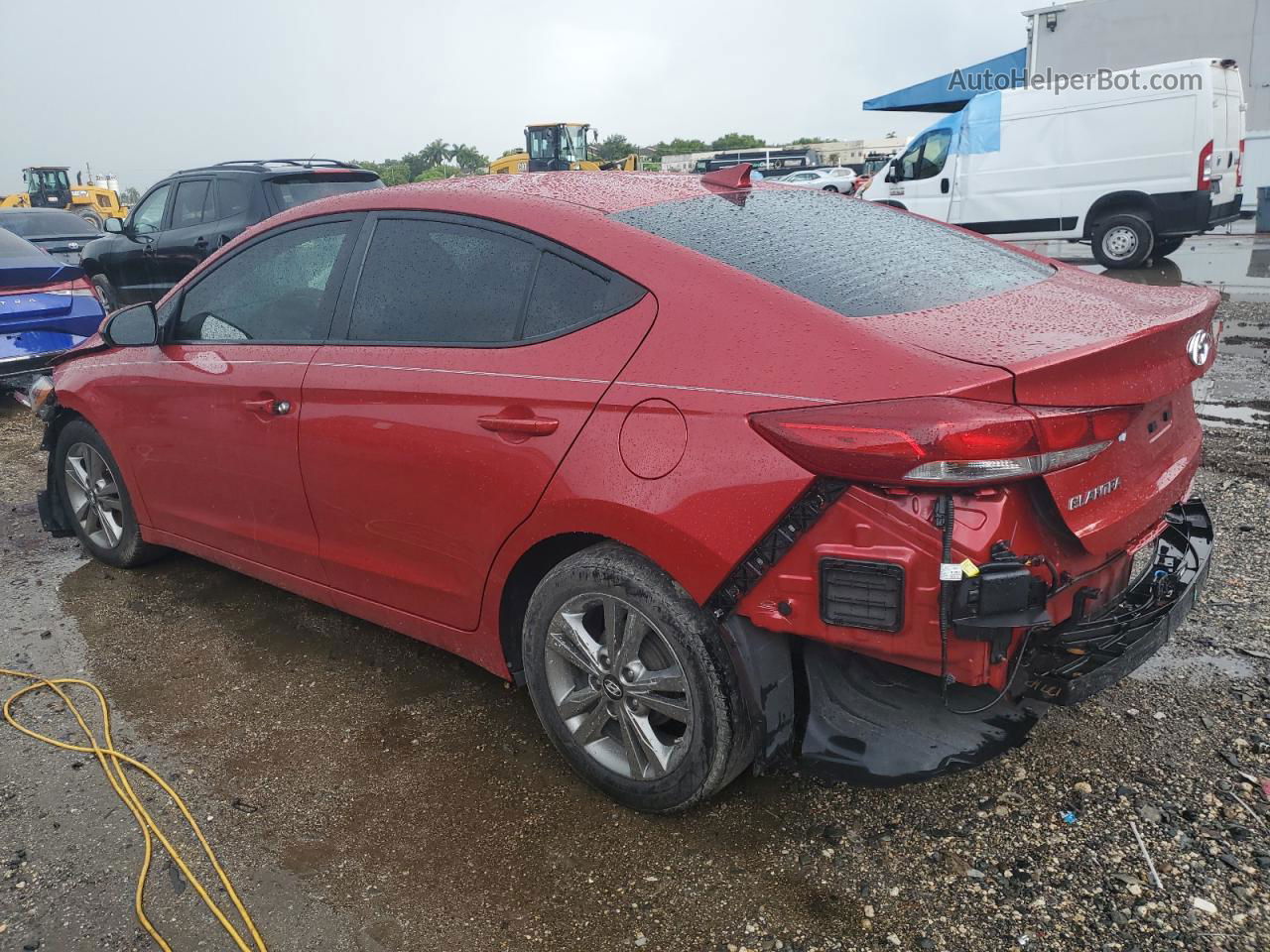 2017 Hyundai Elantra Se Red vin: 5NPD84LF3HH016208