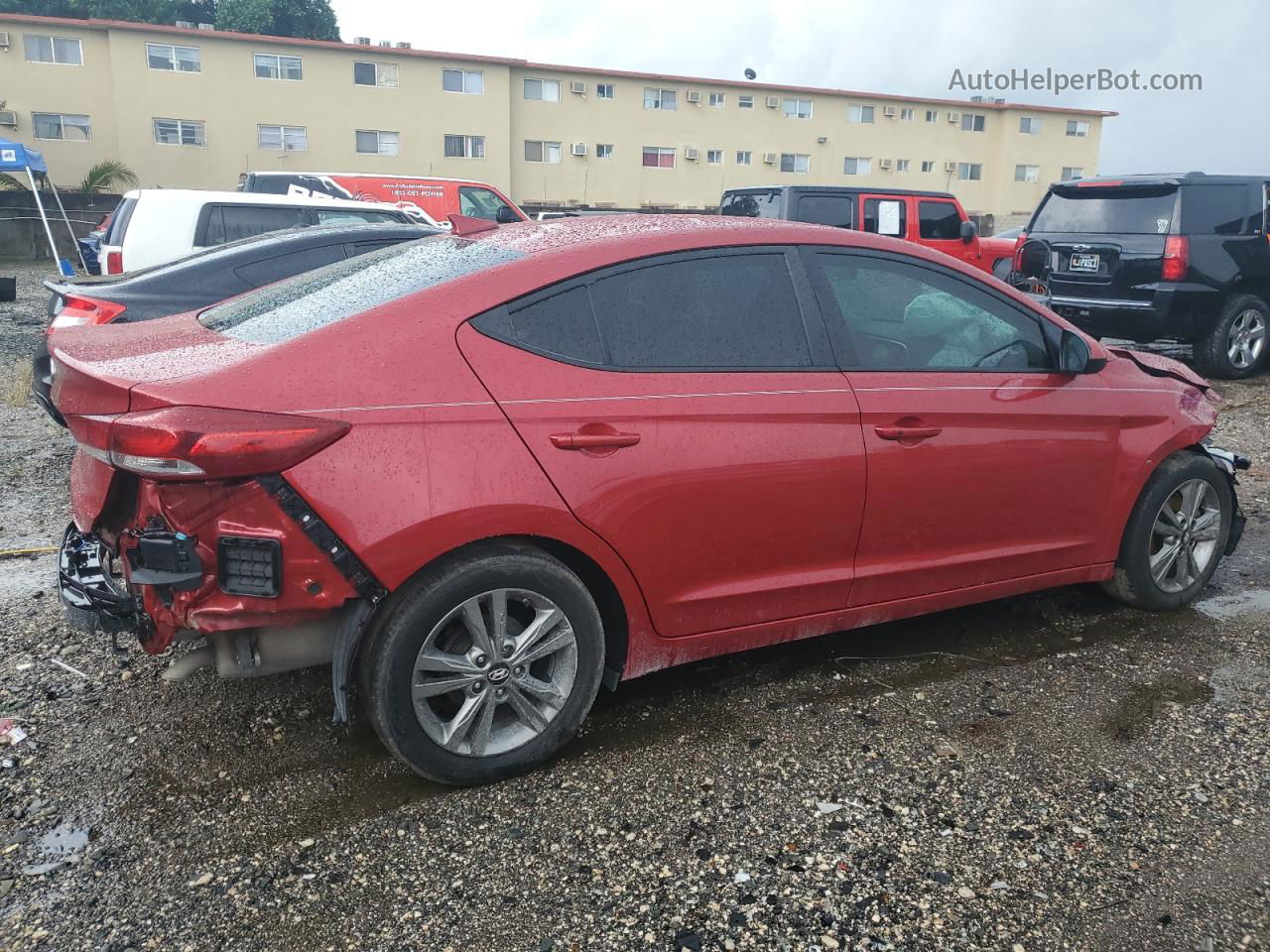 2017 Hyundai Elantra Se Красный vin: 5NPD84LF3HH016208