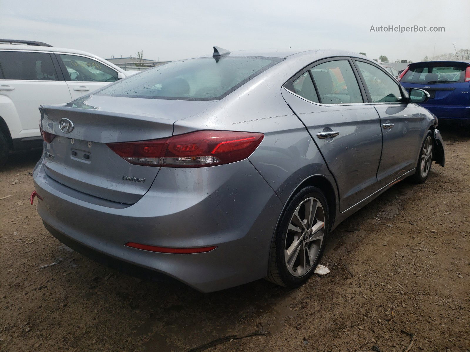 2017 Hyundai Elantra Se Серый vin: 5NPD84LF3HH016774