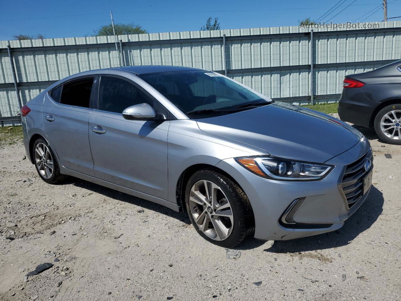 2017 Hyundai Elantra Se Silver vin: 5NPD84LF3HH039441