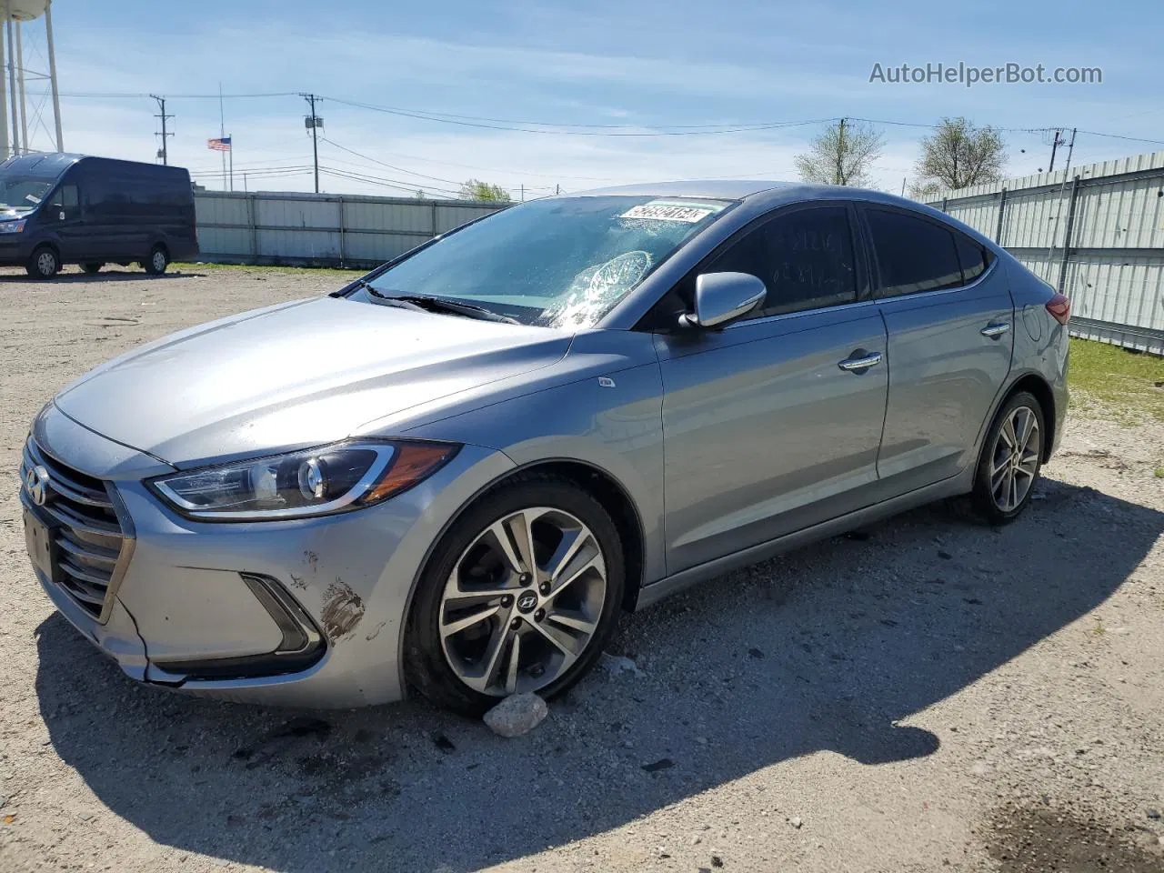 2017 Hyundai Elantra Se Серебряный vin: 5NPD84LF3HH039441