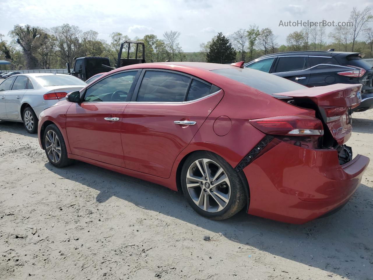 2017 Hyundai Elantra Se Red vin: 5NPD84LF3HH042887