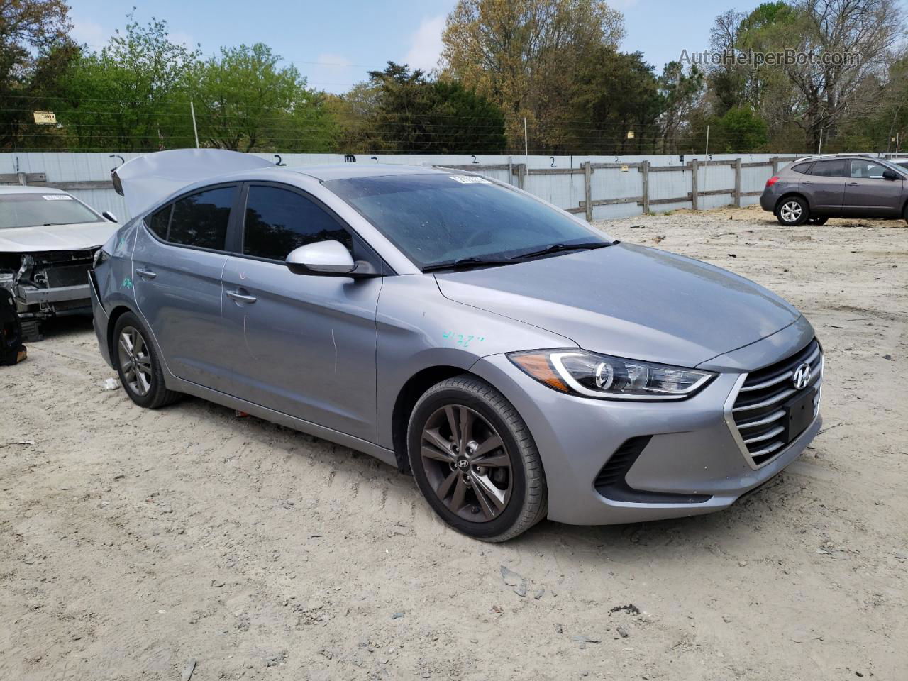 2017 Hyundai Elantra Se Silver vin: 5NPD84LF3HH044509