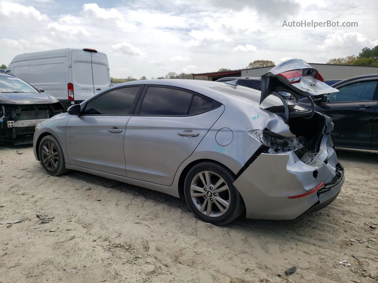 2017 Hyundai Elantra Se Silver vin: 5NPD84LF3HH044509